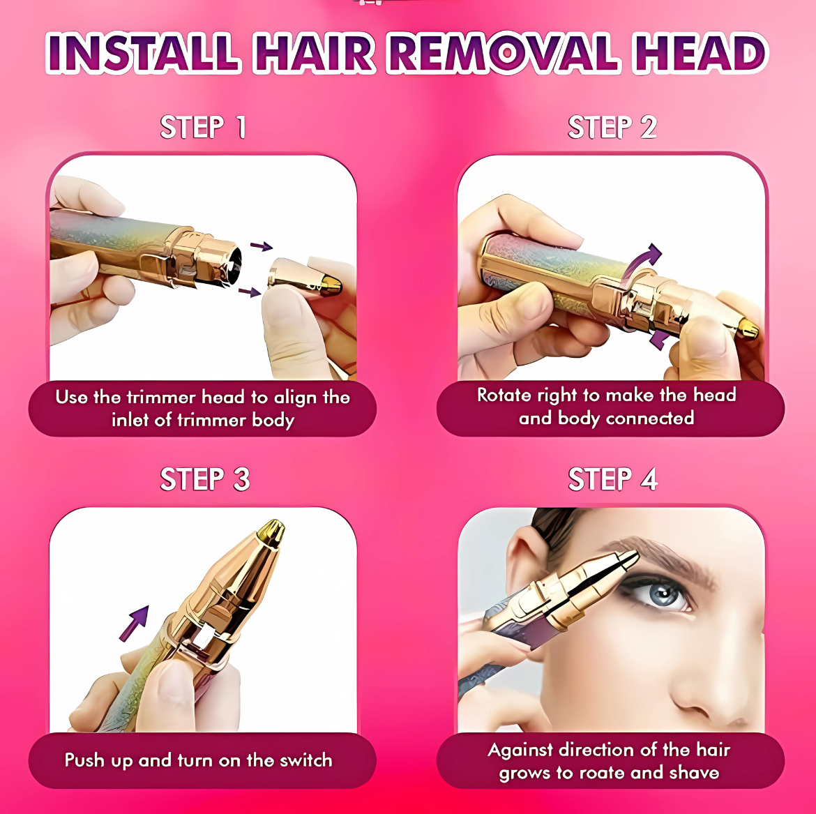 2-in-1 Face & Eyebrow Trimmer