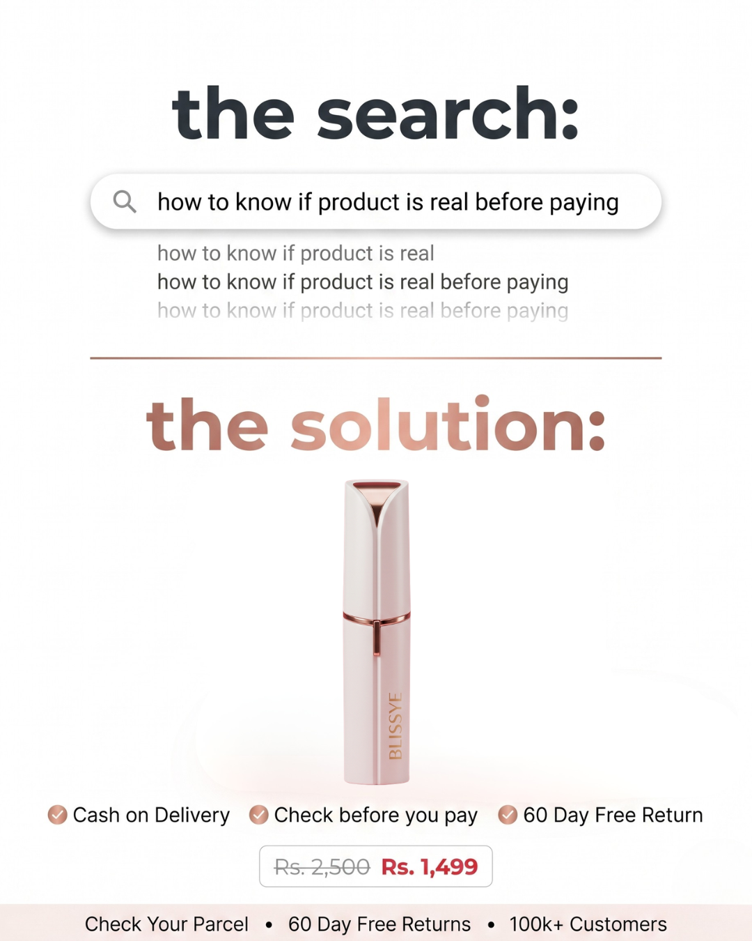 Blissye- Facial Hair Remover