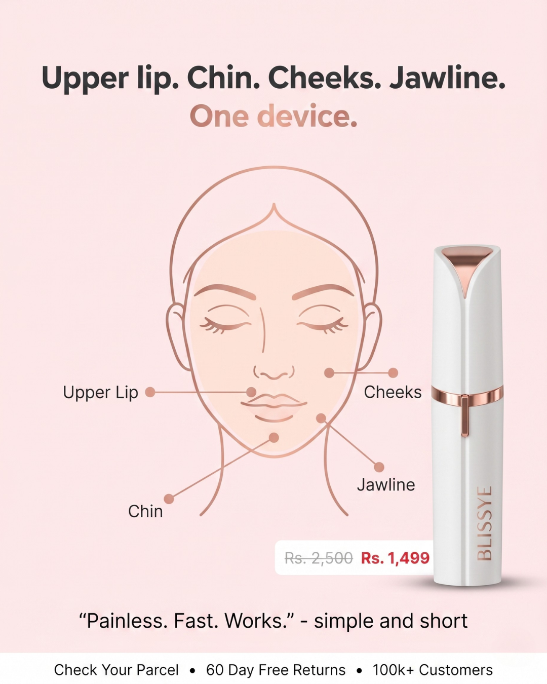 Blissye Facial Hair Remover