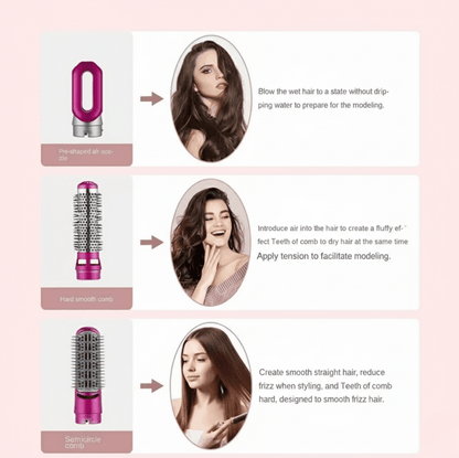 Premium Version 5 in 1 Hair Brush Styler