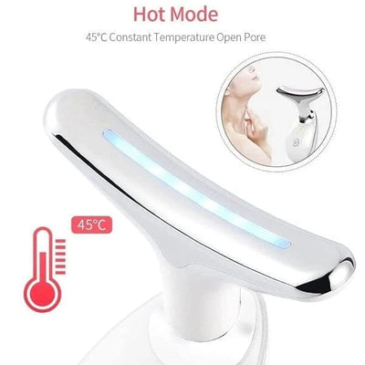Electric Face Massager,Beauty Device for Face and Neck,High Frequency Vibration Firming Wrinkle Removal Device,EMS Care Massage Heating Equipment.
