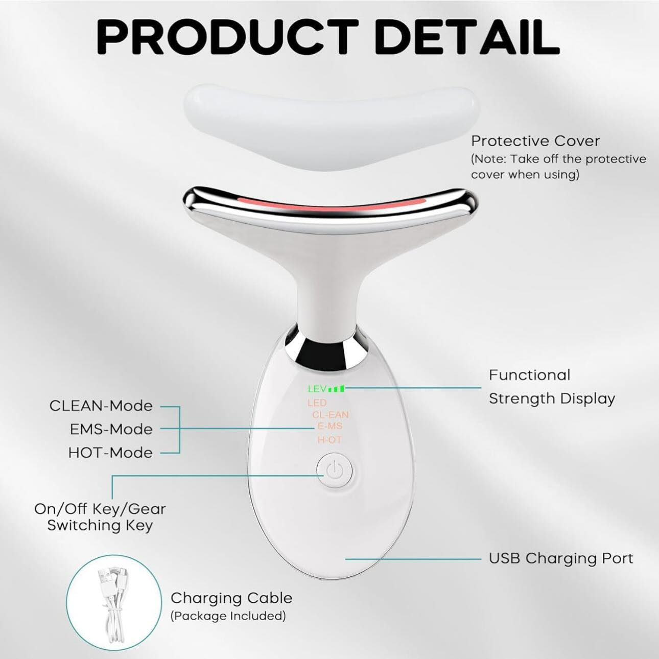 Blissye Premium Electric Face Massager,Beauty Device for Face and Neck